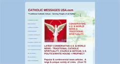 Desktop Screenshot of catholicmessagesusa.com