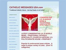 Tablet Screenshot of catholicmessagesusa.com